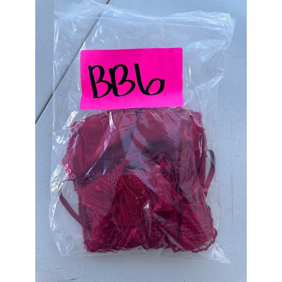 Vtg Kaelyn Max Womens Babydoll Top Size L Fairy Vamp Sexy Y2K Whimsigoth Red - Picture 15 of 15